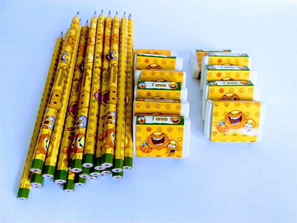 Lapis e Borracha Personalizados Emoji