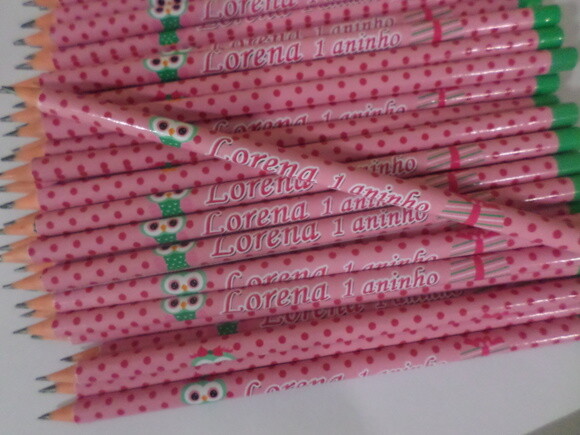 Lapis Personalizado Corujinha