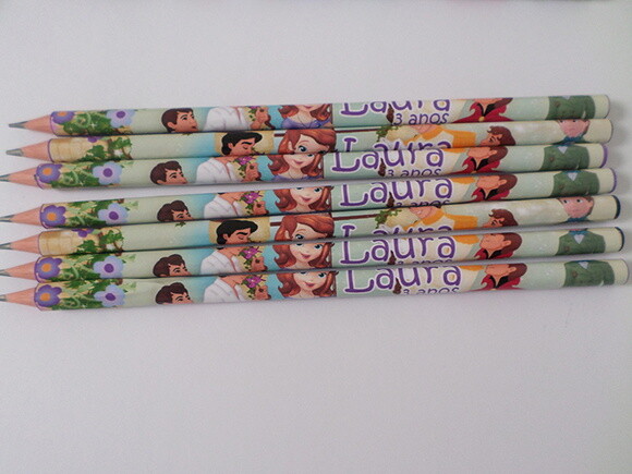 Lápis Personalizados Princesa Sofia