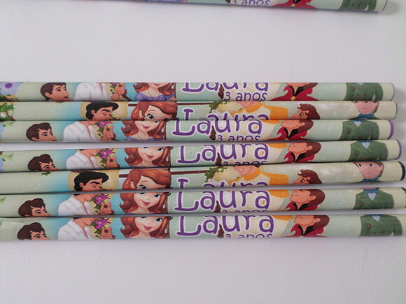 Lápis Personalizados Princesa Sofia
