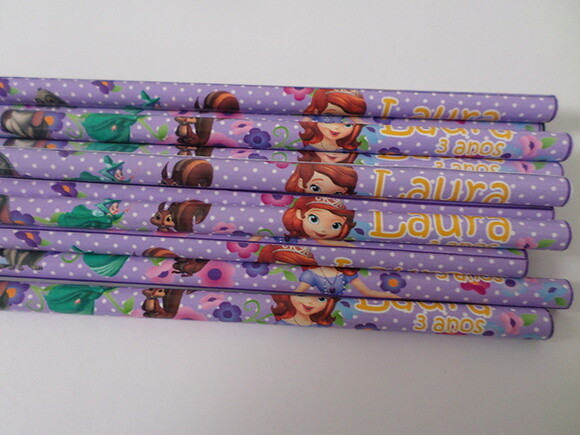 Lápis Personalizados Princesa Sofia