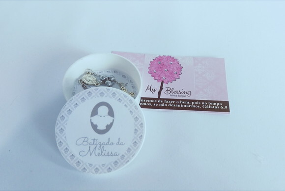 Latinha personalizada batizado