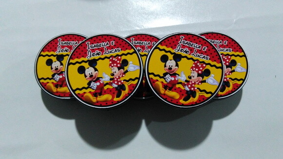 Latinha Personalizada Mickey e Minnie
