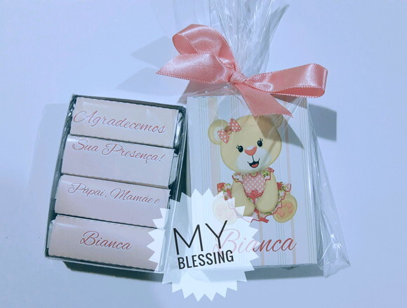 Lembrancinha personalizada para chá de bebê