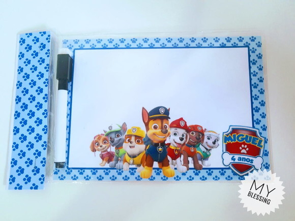 Lousa Magica Personalizada 14x20 Patrulha Canina