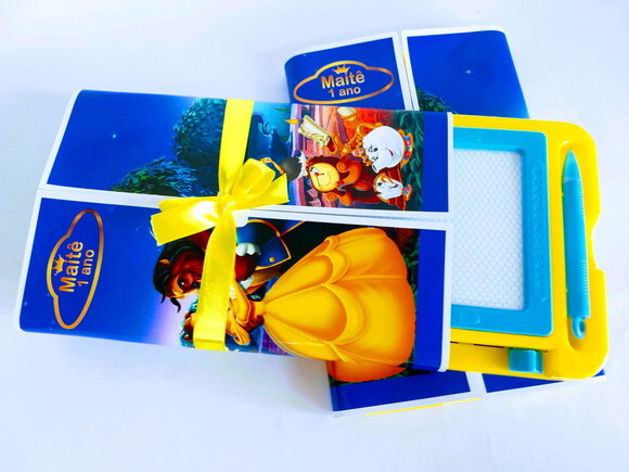 Lousa Mágica Personalizada a Bela e a Fera