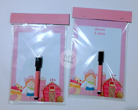 Lousa Magica Personalizada Fazendinha
