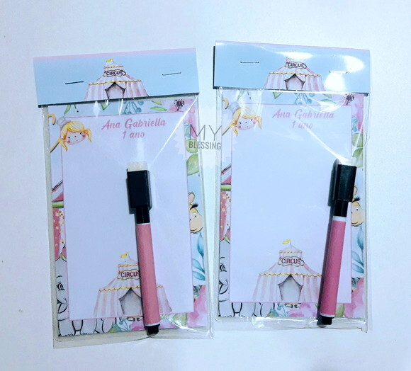 Lousa Magica Personalizada Circo Rosa