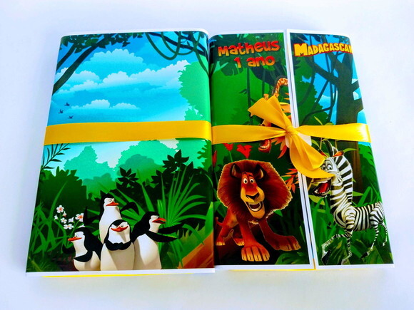 Lousa Mágica Personalizada Madagascar