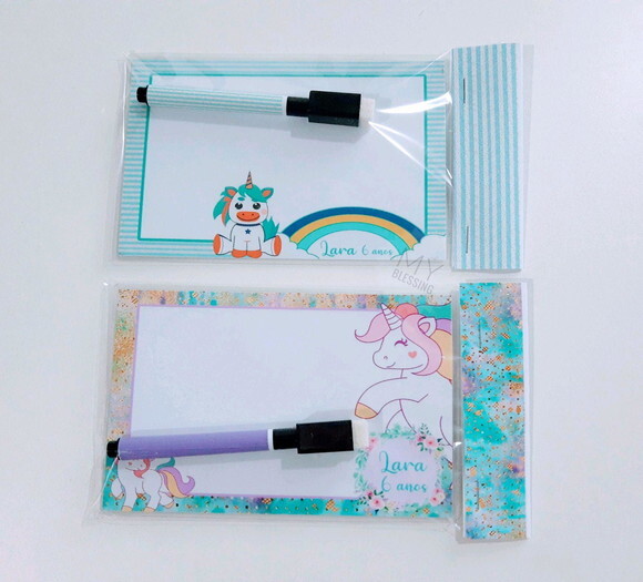 Lousa Magica Personalizada Unicórnio