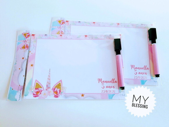 Lousa Magica Personalizada Unicórnio