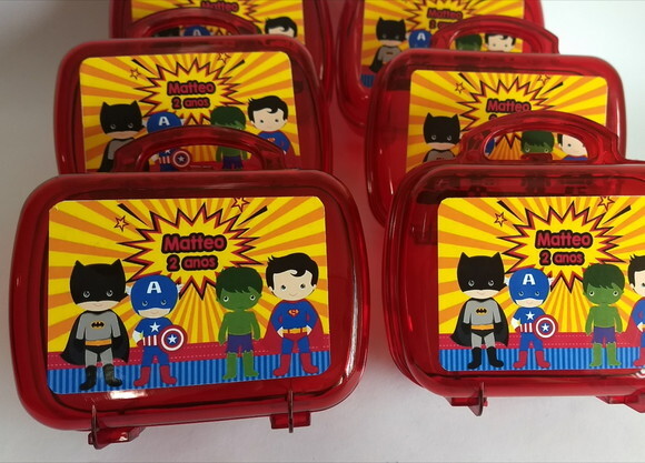 Maleta Acrilica Personalizada Super Herois