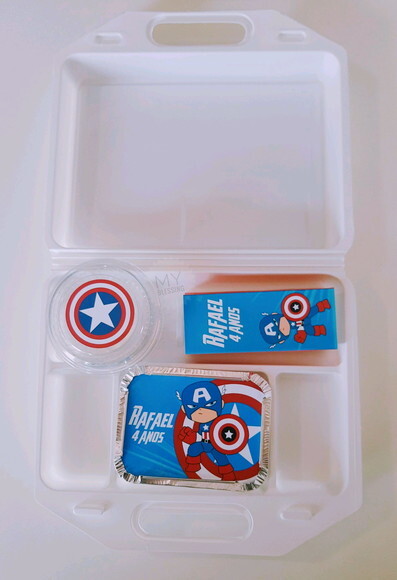 Maleta Festa na Escola Capitão América