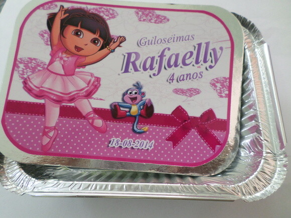 Marmitinha Personalizada Dora Aventureira