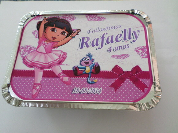 Marmitinha Personalizada Dora Aventureira
