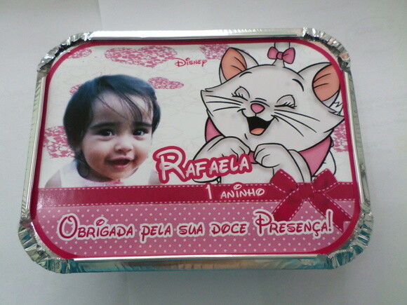 Marmitinha personalizada Gata Marie