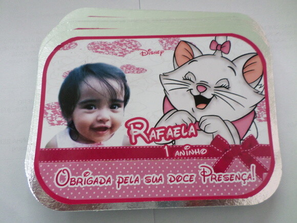 Marmitinha personalizada Gata Marie