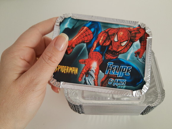 Marmitinha Personalizada Homem Aranha