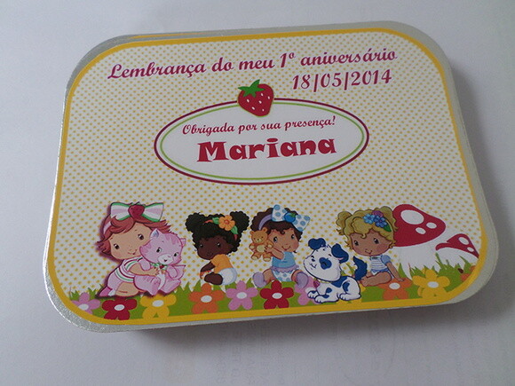 Marmitinhas Personalizada Moranguinho Baby