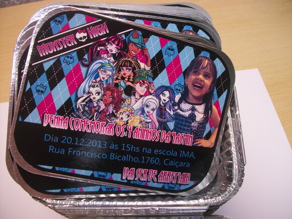 Marmitinhas Personalizadas Monter High