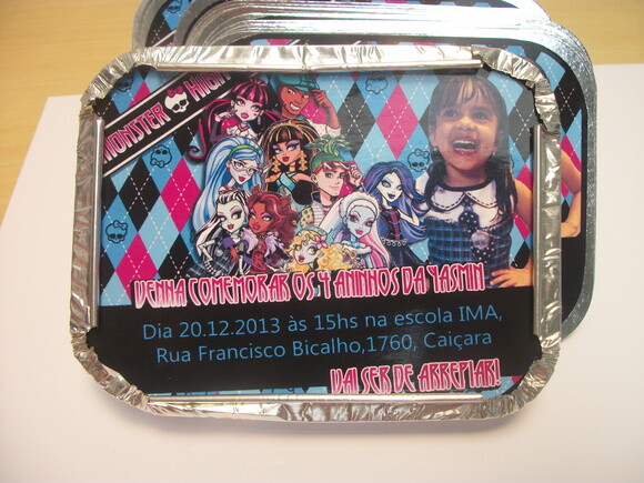 Marmitinhas Personalizadas Monter High