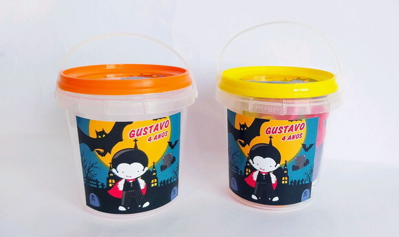 Massinha no Pote Personalizada Hallowee