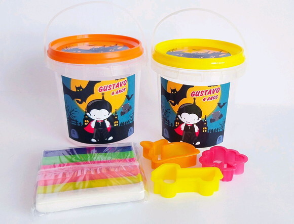 Massinha no Pote Personalizada Hallowee