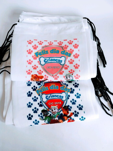 Mochilinhas Personalizadas Patrulha Canina