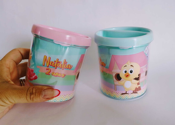 Porta Lápis Personalizado Galinha Pintadinha