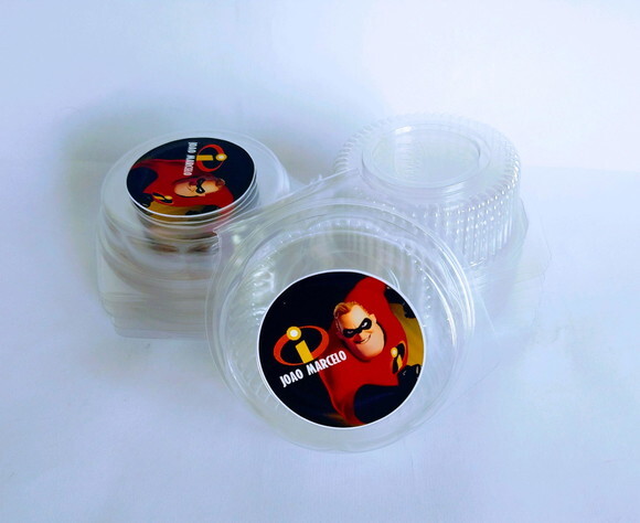 Pote de Bolo Personalizado os Incríveis
