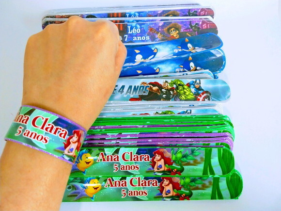 Pulseira Bate Enrola Personalizadas