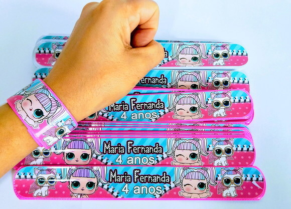 Pulseira Bate Enrola Personalizadas Lol