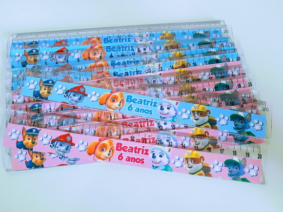Régua Personalizada Patrulha Canina
