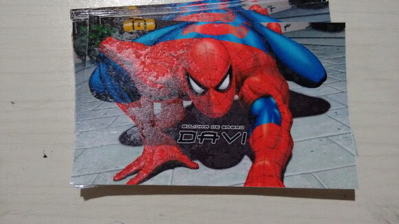 Rotulo bolinha de sabao homem aranha