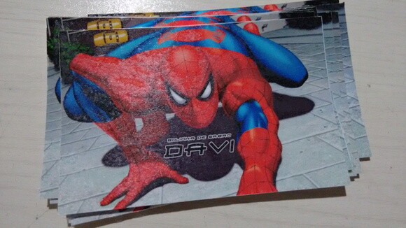 Rotulo bolinha de sabao homem aranha
