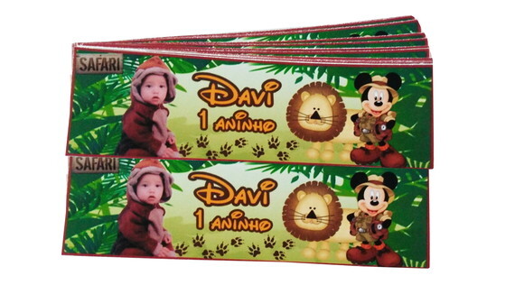 Rotulo Papinha Mickey Safari