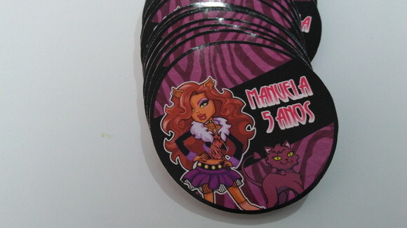 Rotulo para agua monster high