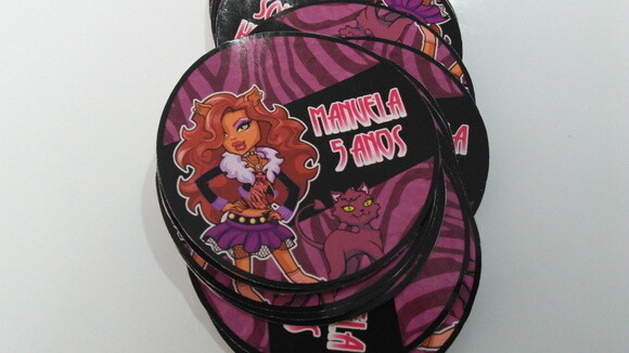 Rotulo para agua monster high