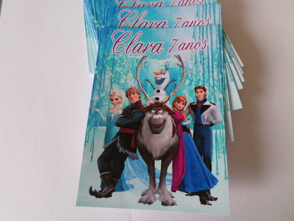 rotulo para bisnaga frozen