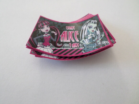 rotulo para esmalte monster high