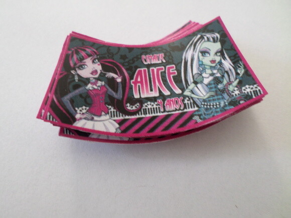 rotulo para esmalte monster high