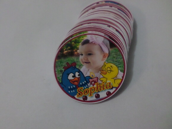 Rotulo para latinha galinha pintadinha