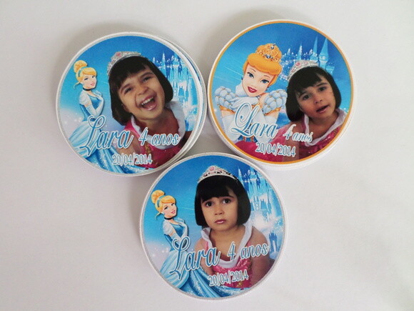 Rótulo para Latinha Personalizado Cinderela