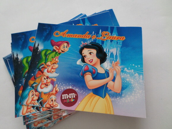 Rotulo para mms branca de neve