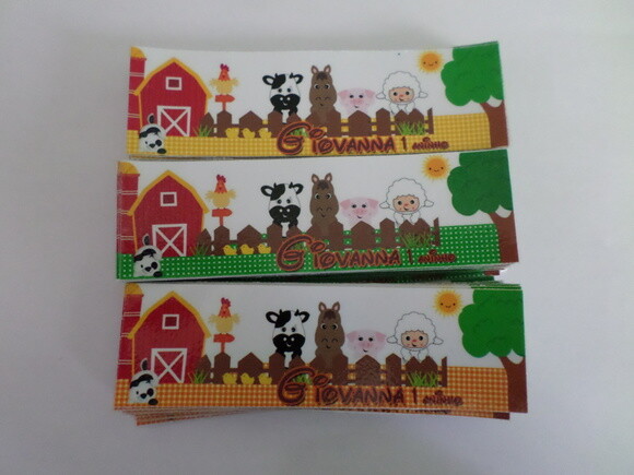 Rotulo para papinha fazendinha