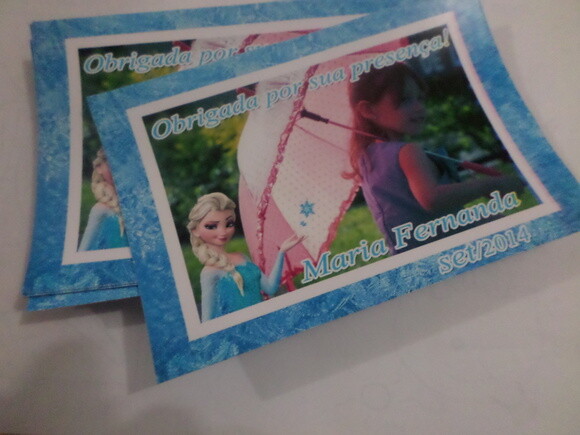 Rotulo para sacolinhas frozen