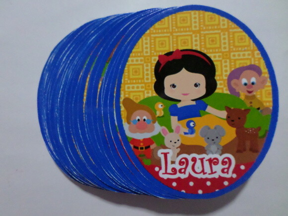 Rotulo para tubet branca de neve