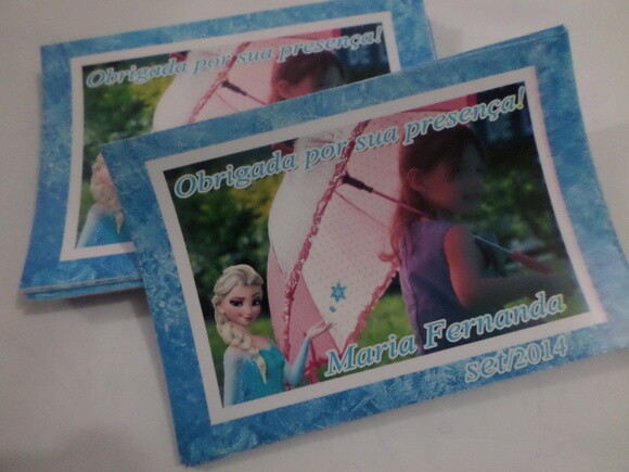 Rotulo para sacolinhas frozen