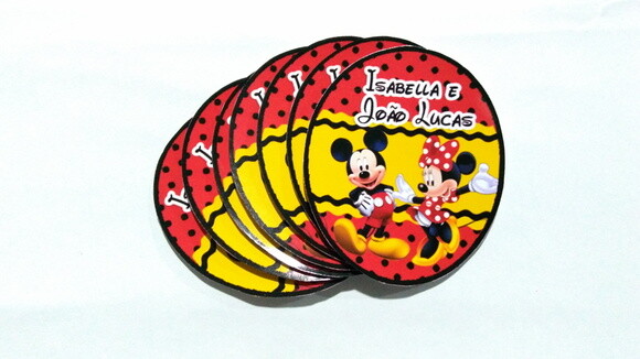 Rotulo para tubet da minnie e mickey