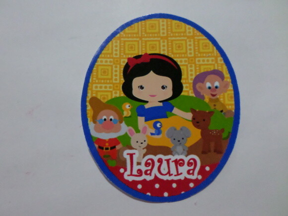 Rotulo para tubet branca de neve